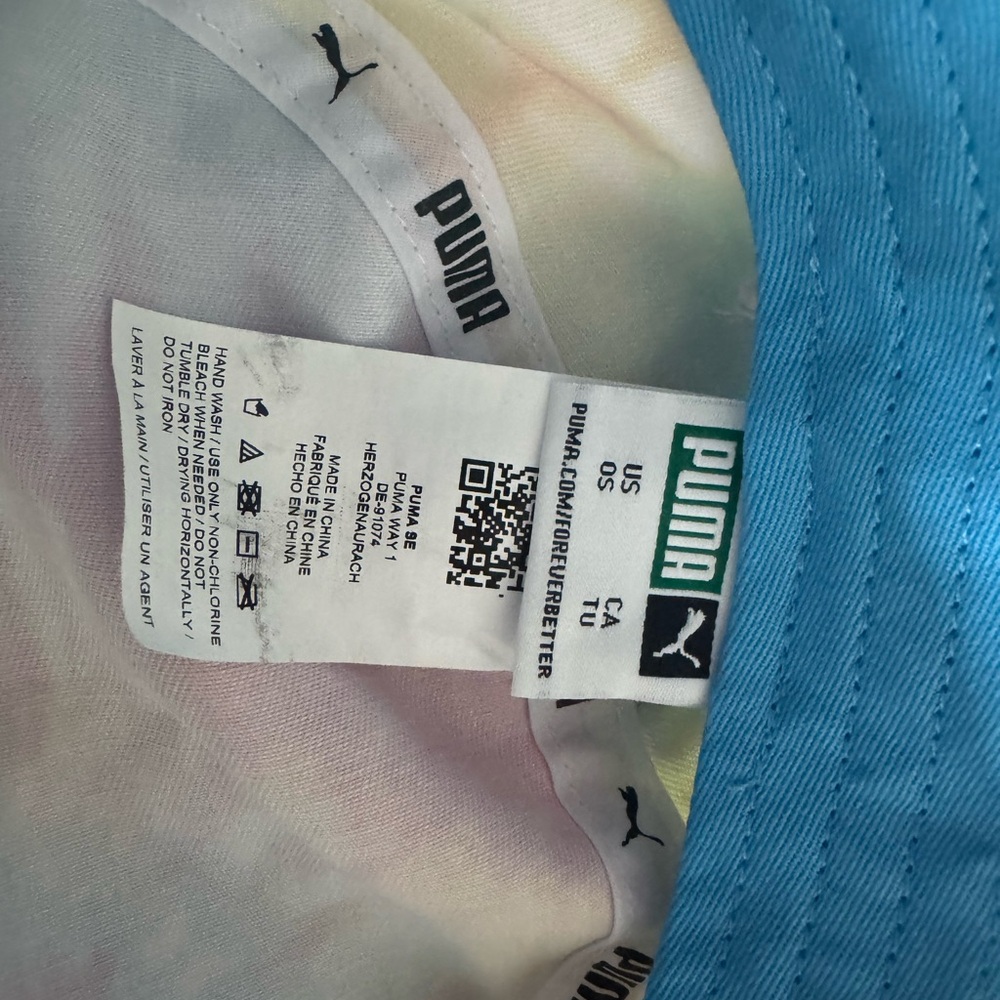 New! Puma Tie-Dye Bucket Hat Vibrant Festival Accessory - Picture 7 of 7